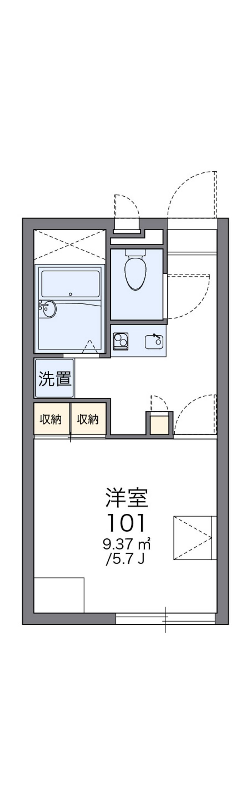 レオパレスグローリーⅡ 間取図