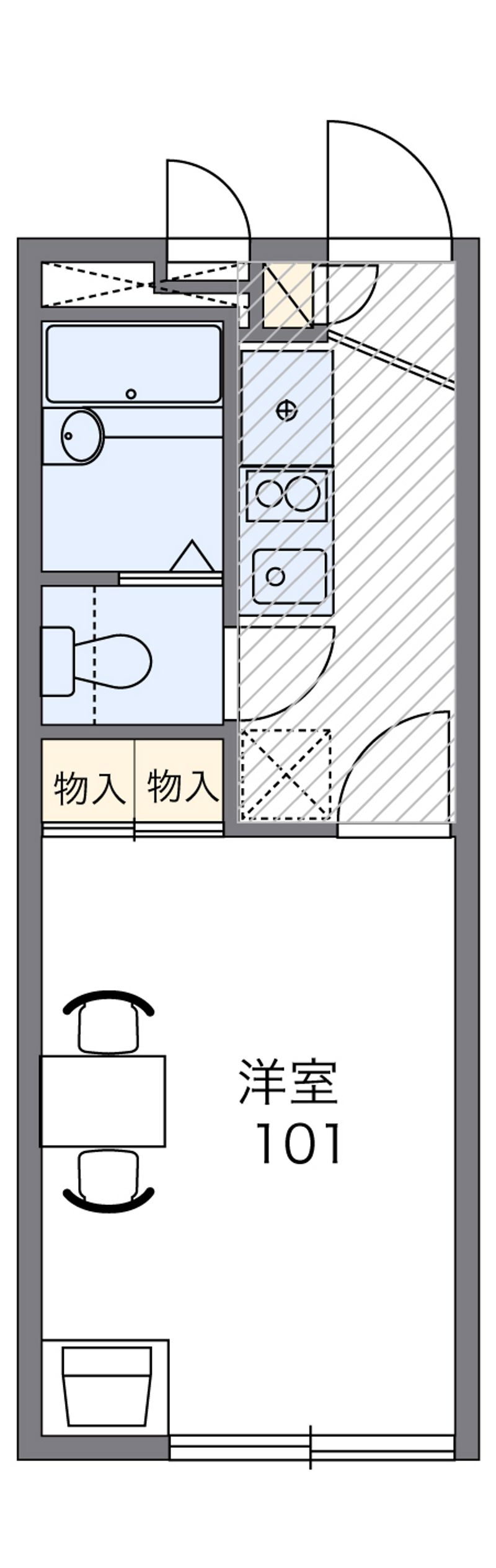 レオパレス大畑 間取図