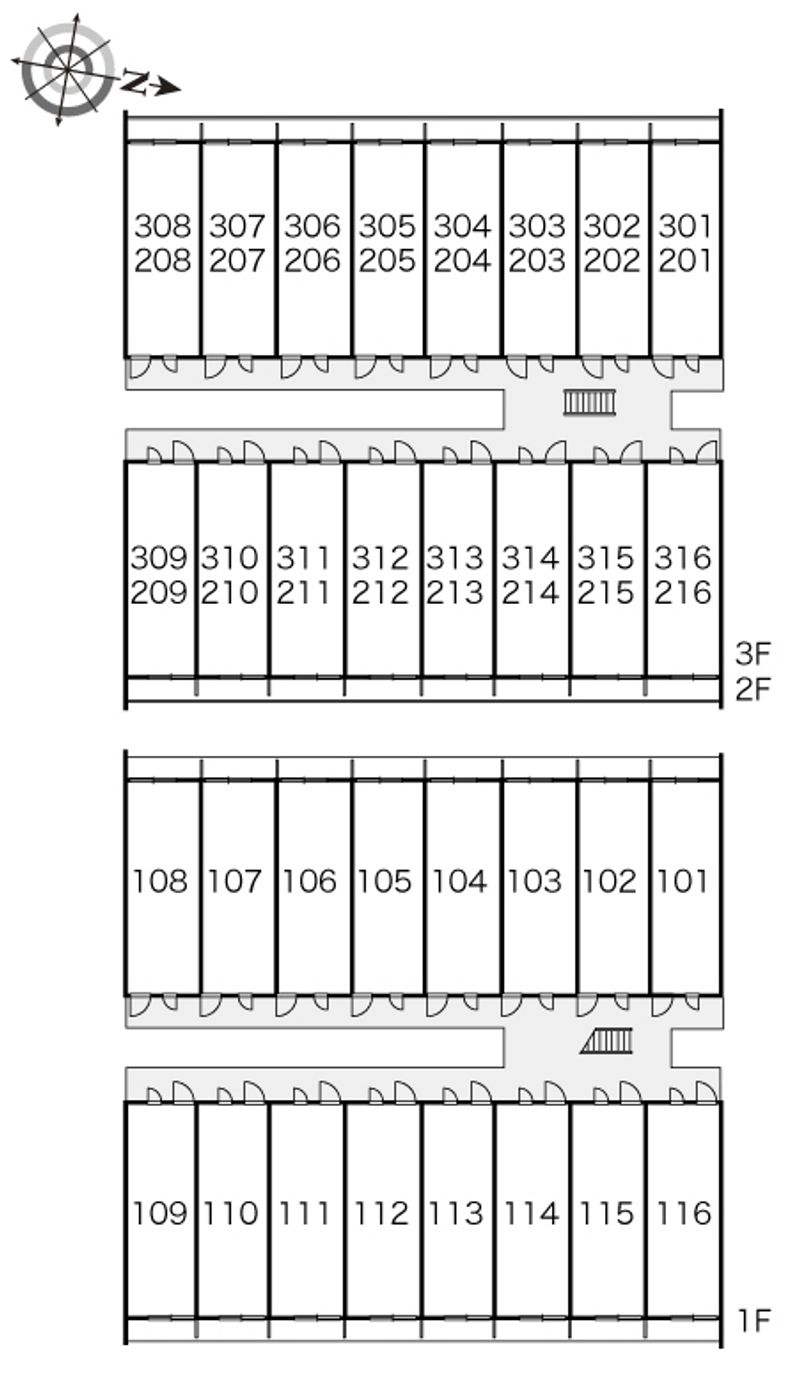 レオパレスＮＡＯＲＡＩ 間取配置図