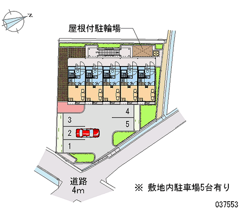 レオパレスセントラルたかはし 月極駐車場