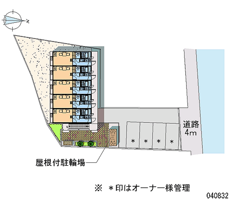 レオパレスパピー北浦Ⅱ 区画図