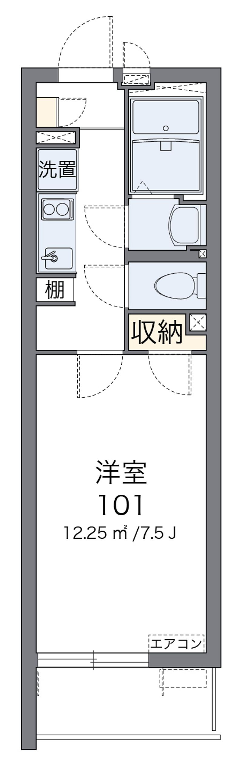 クレイノウィングコート川崎 間取図