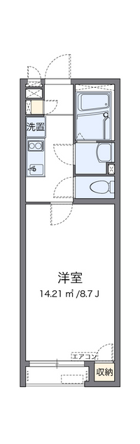 クレイノ湘南美住町 間取り図