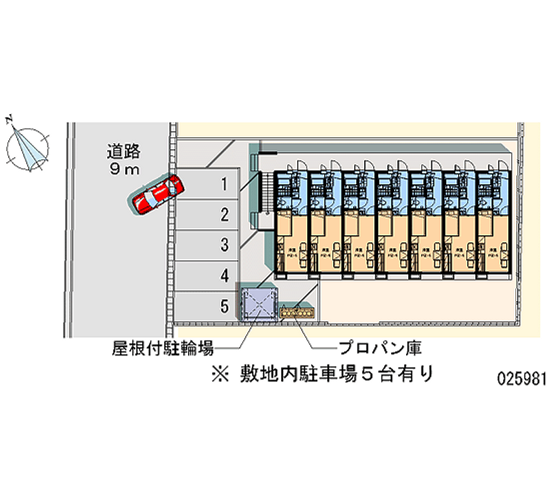 レオパレスクレアモント 月極駐車場