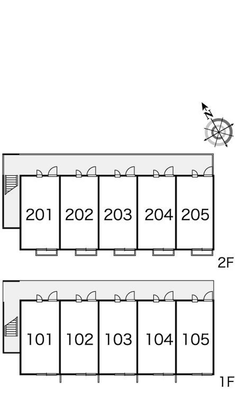 レオパレスＹＯＵ池沢 間取り配置図