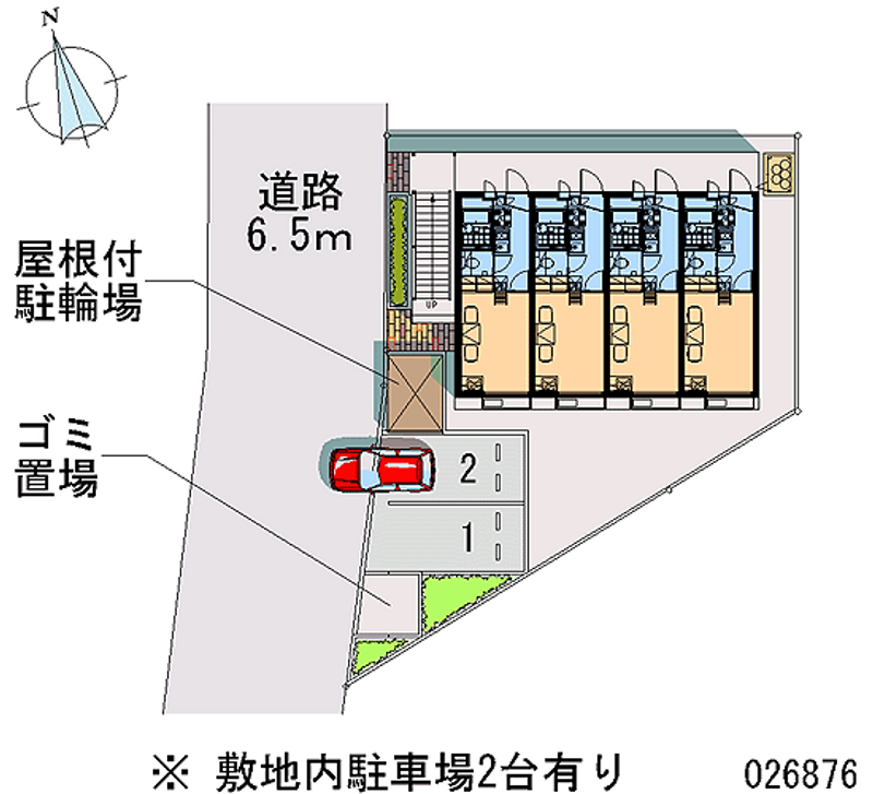 レオパレスヴィラ曽根Ｂ 月極駐車場