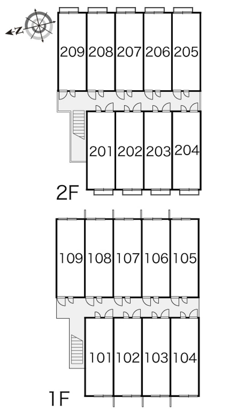 レオパレスマ　メゾンⅡ 間取配置図