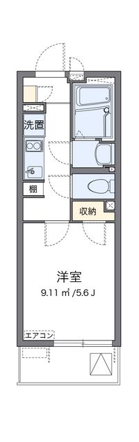 クレイノコンフォール　東中島 間取り図