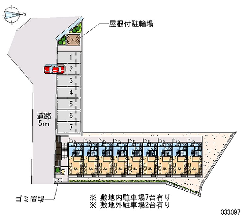 レオパレスフォレスト 月極駐車場