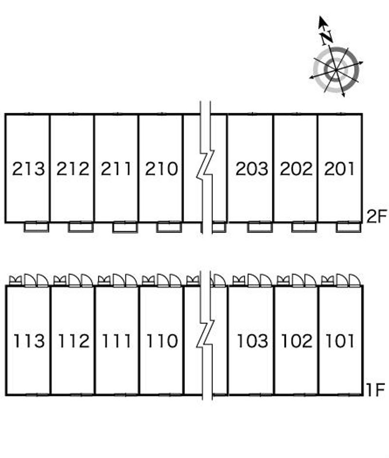 レオパレス曙 間取配置図