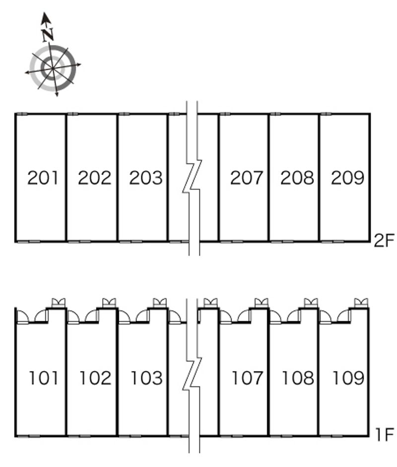 レオパレスコンフォートⅡ 間取配置図