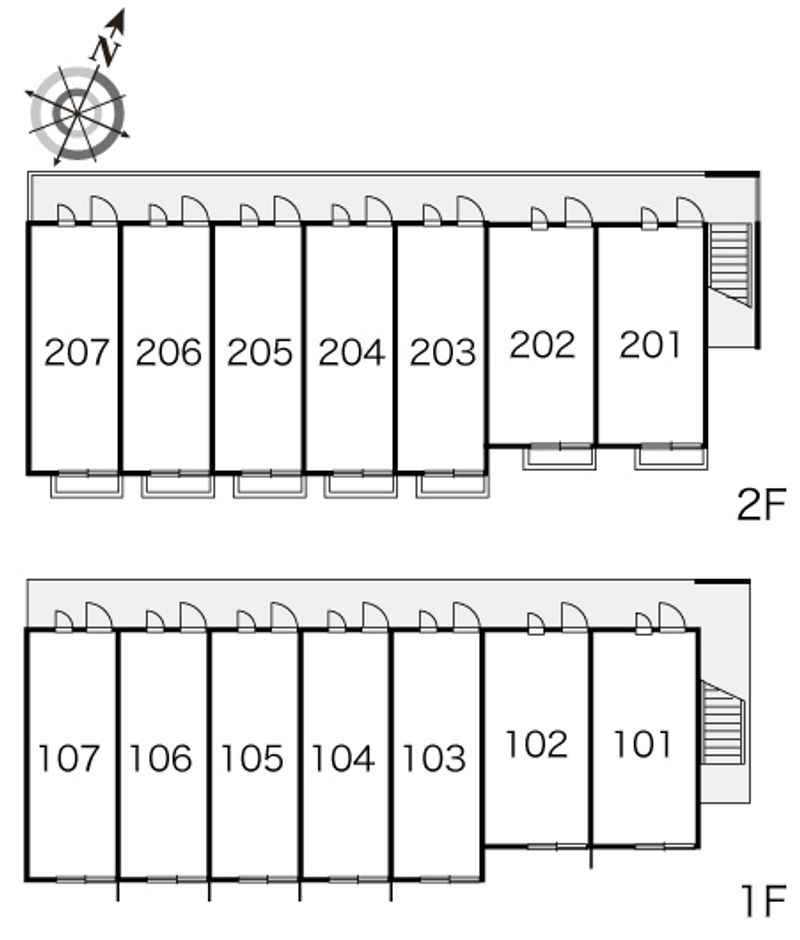レオパレスオアシス 間取配置図