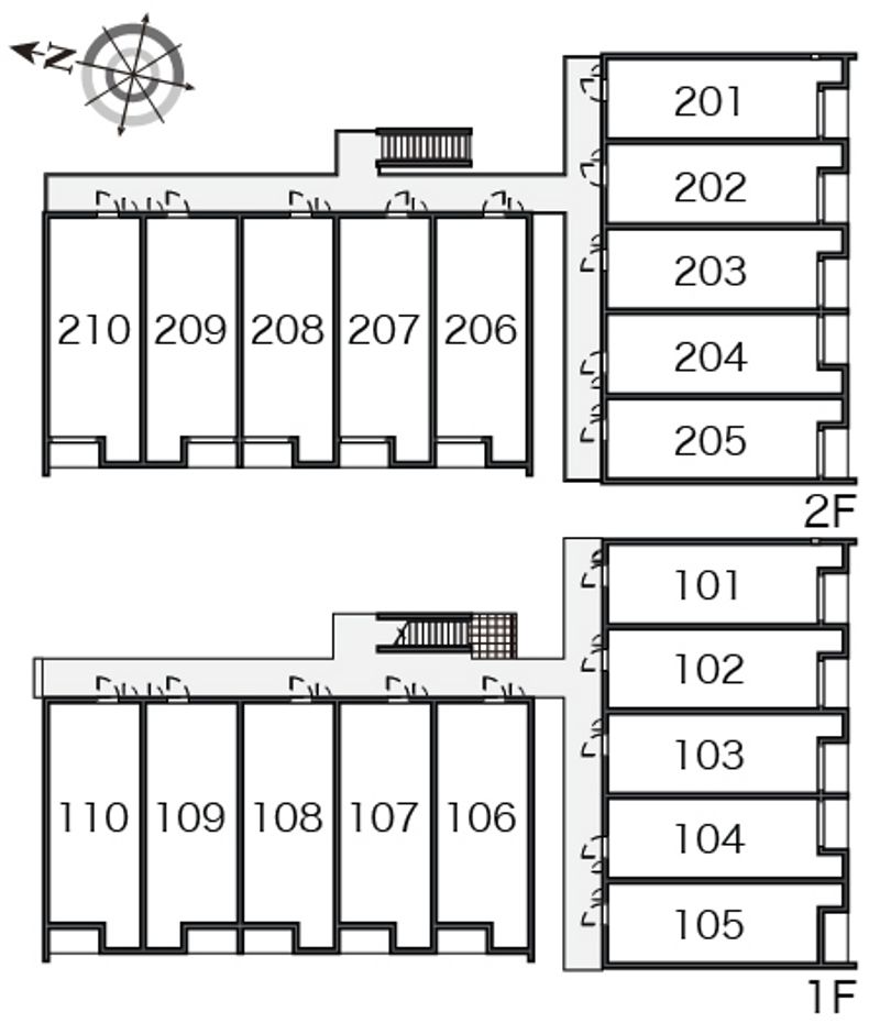 ミランダベル　エスポワール秋津 間取り配置図