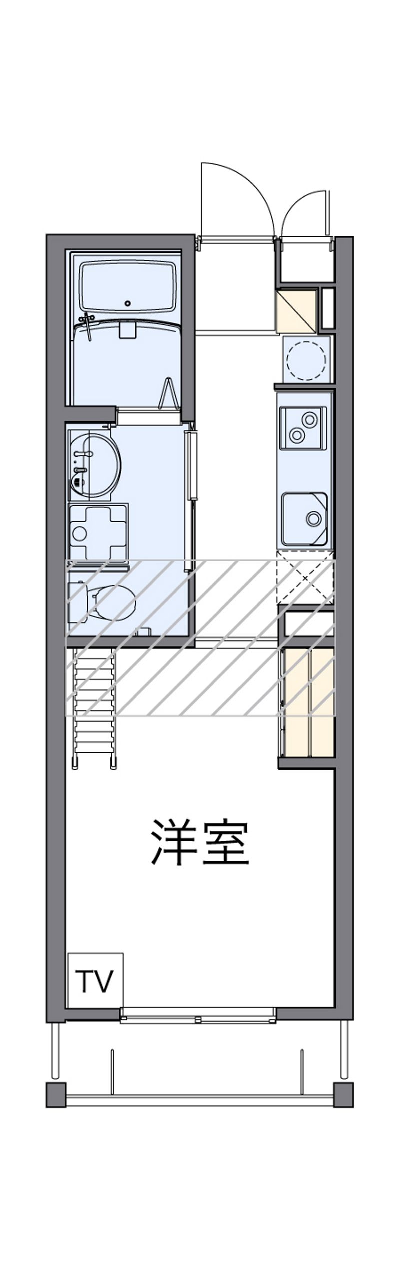 レオパレス清荒神ＬＡ１ 間取図