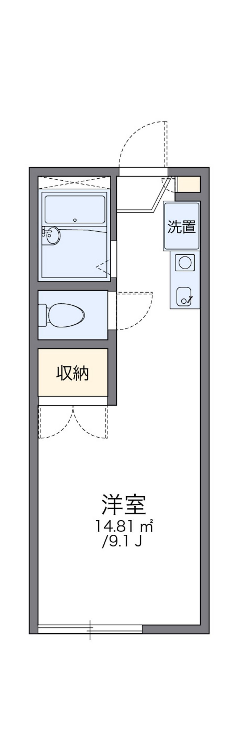 レオパレススワン 間取図
