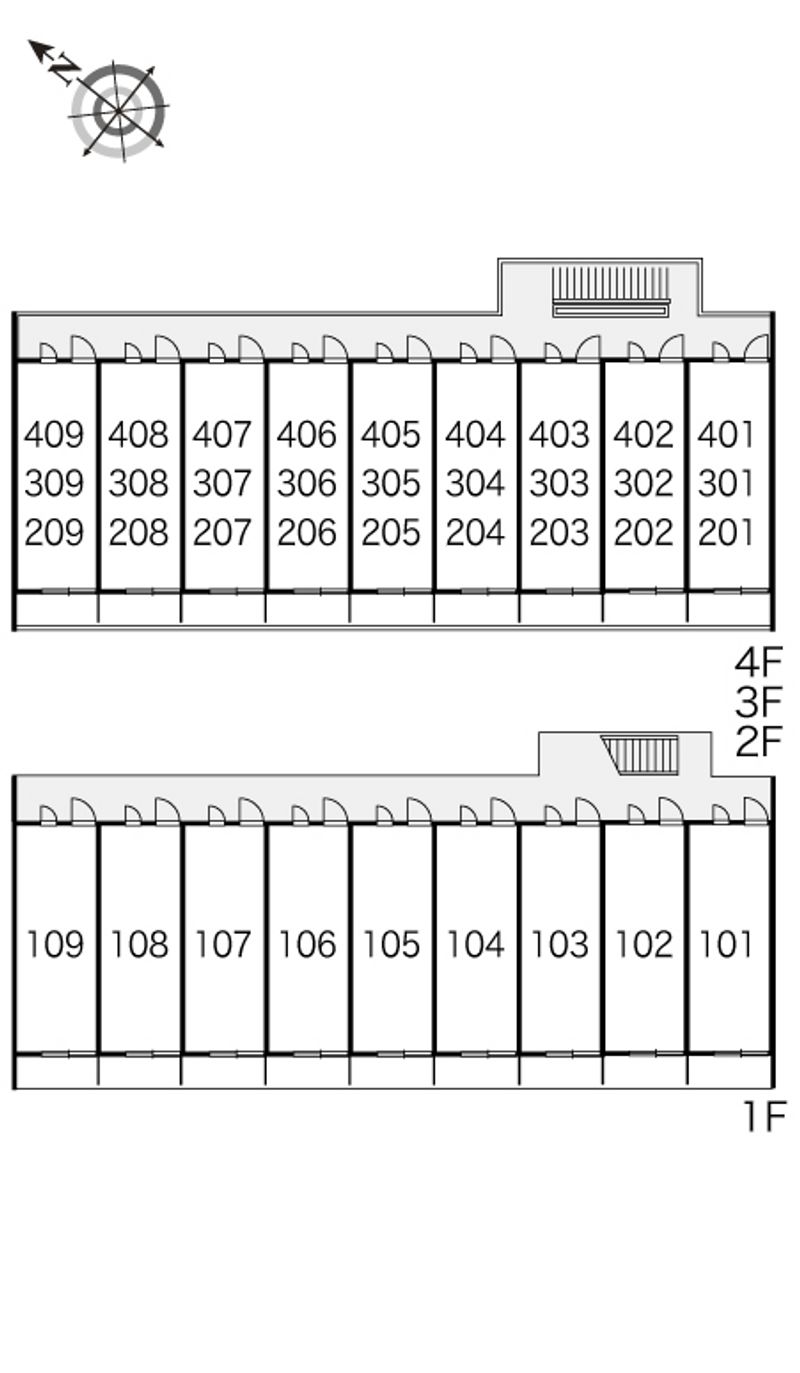 レオパレスオレンジ 間取配置図