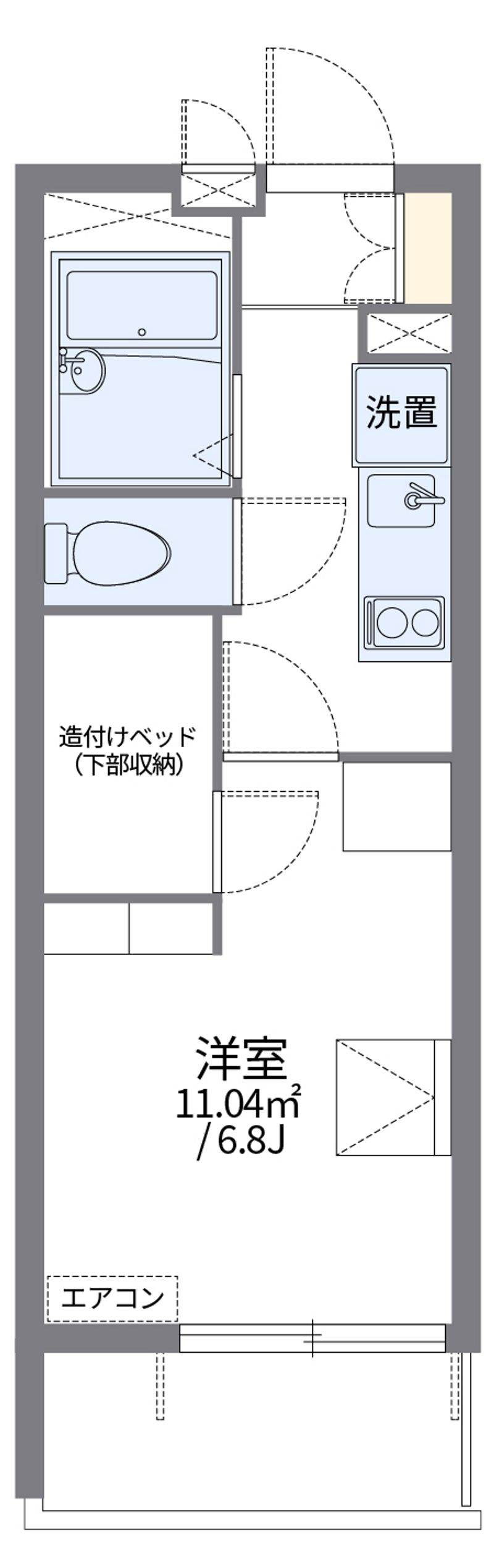 レオパレス新潟中央 間取図