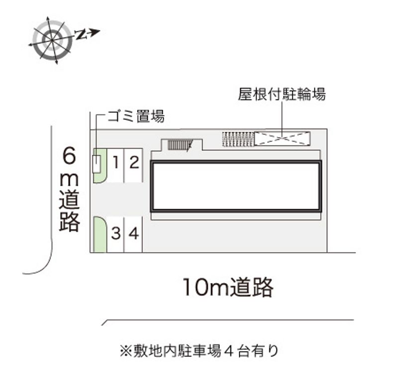 レオパレスアズール加美東 配置図