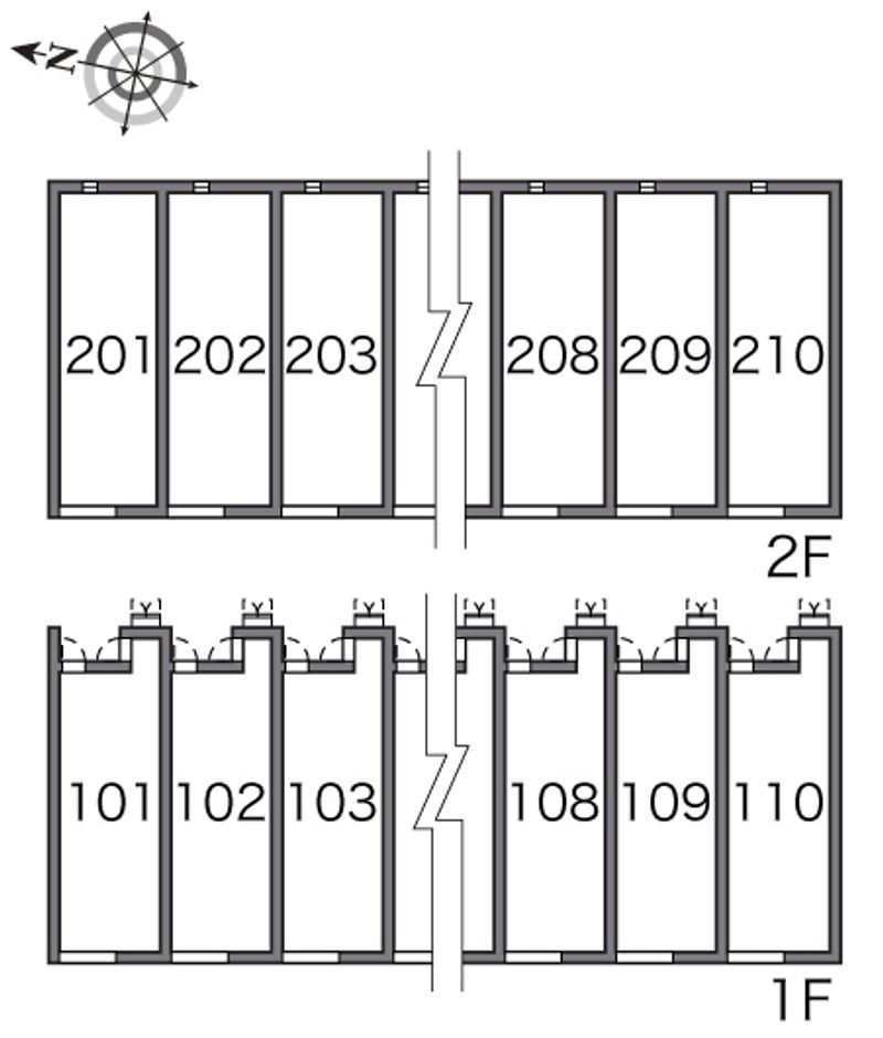 レオネクストメゾン野津６ 間取配置図