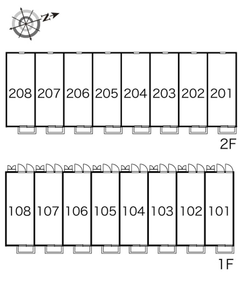 レオパレスメルシー 間取り配置図