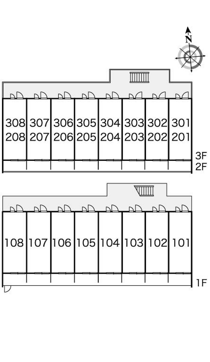 レオパレスＲ＆Ｆ 間取配置図