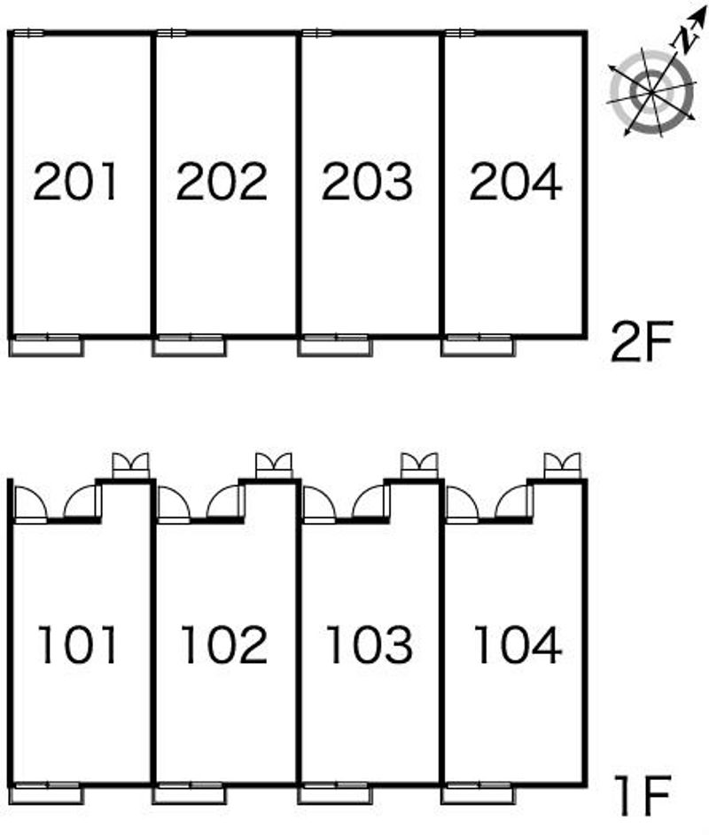 レオパレスフォンターナ 間取配置図