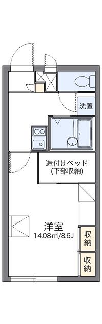 レオパレスくらのまち 間取り図