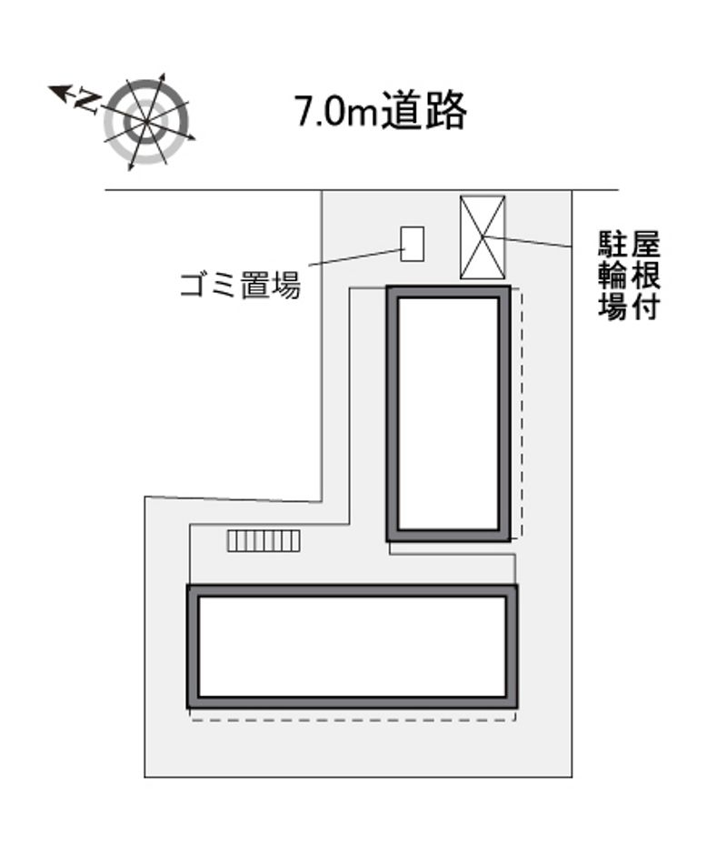 レオパレス豊藤Ⅱ 配置図