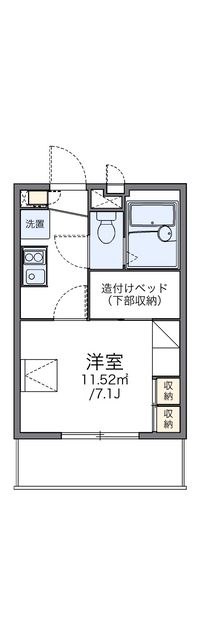 レオパレス大岡壱番館 間取り図