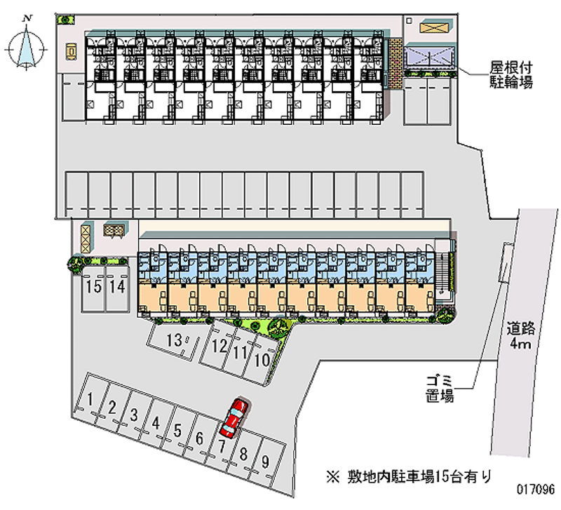 17096 Monthly parking lot