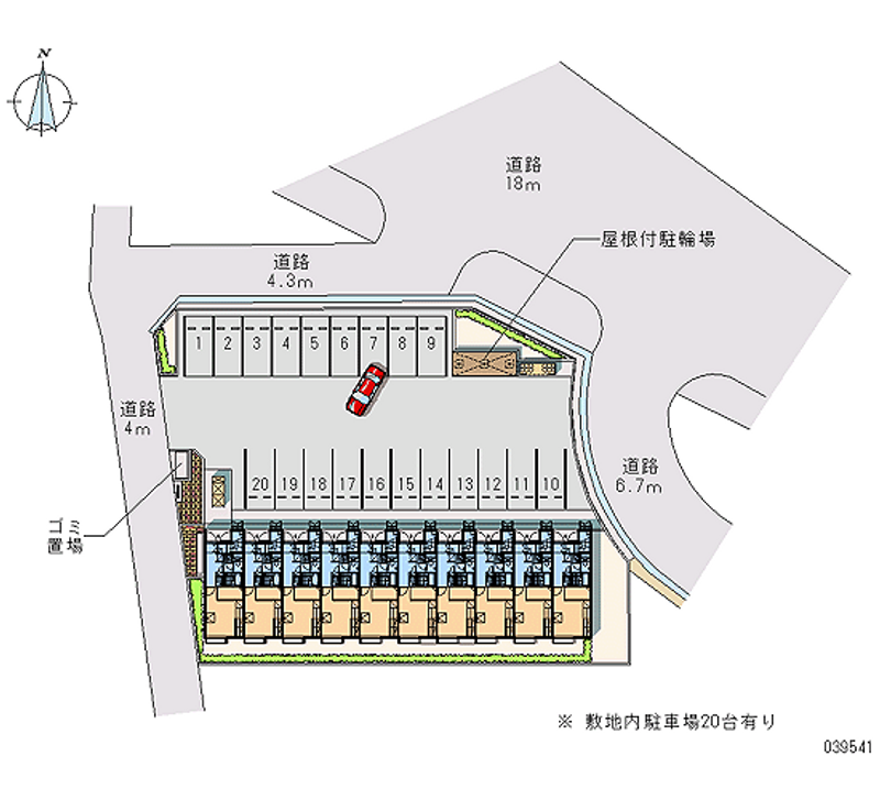 レオパレスＦＵＪＩＮＯＩ 月極駐車場