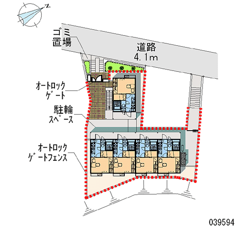 レオパレスＦＵＫＡＷＡⅡ 区画図