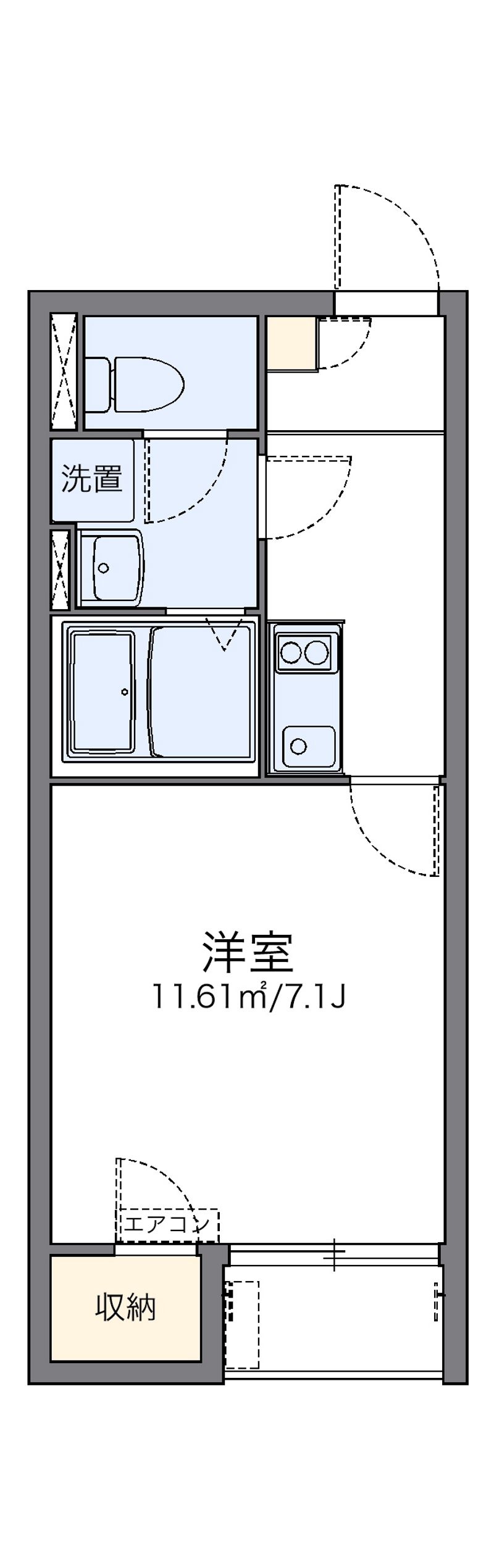 レオネクストアンフィーニ洋 間取図