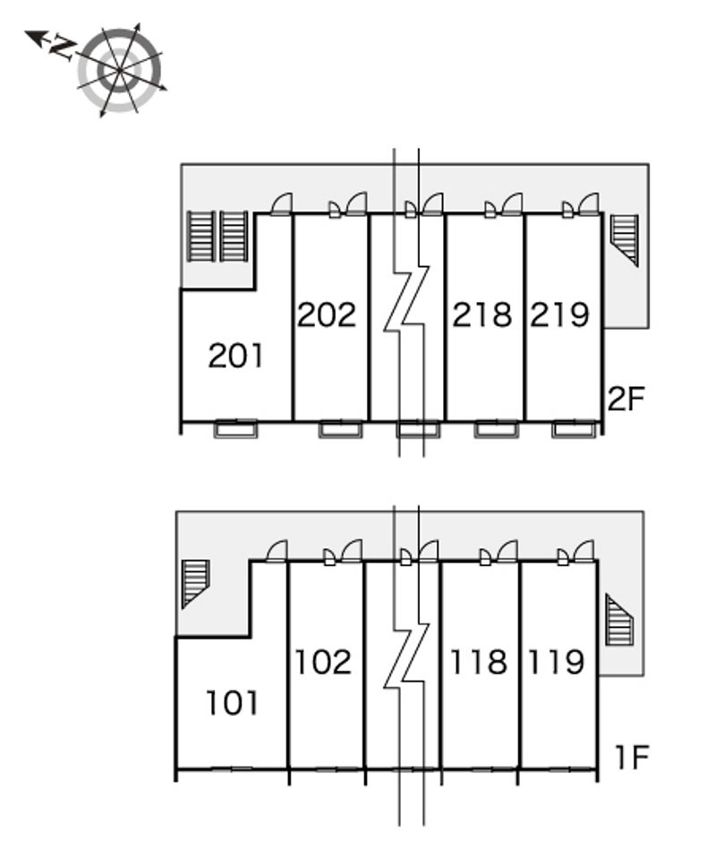 レオパレスボニータドイス 間取配置図
