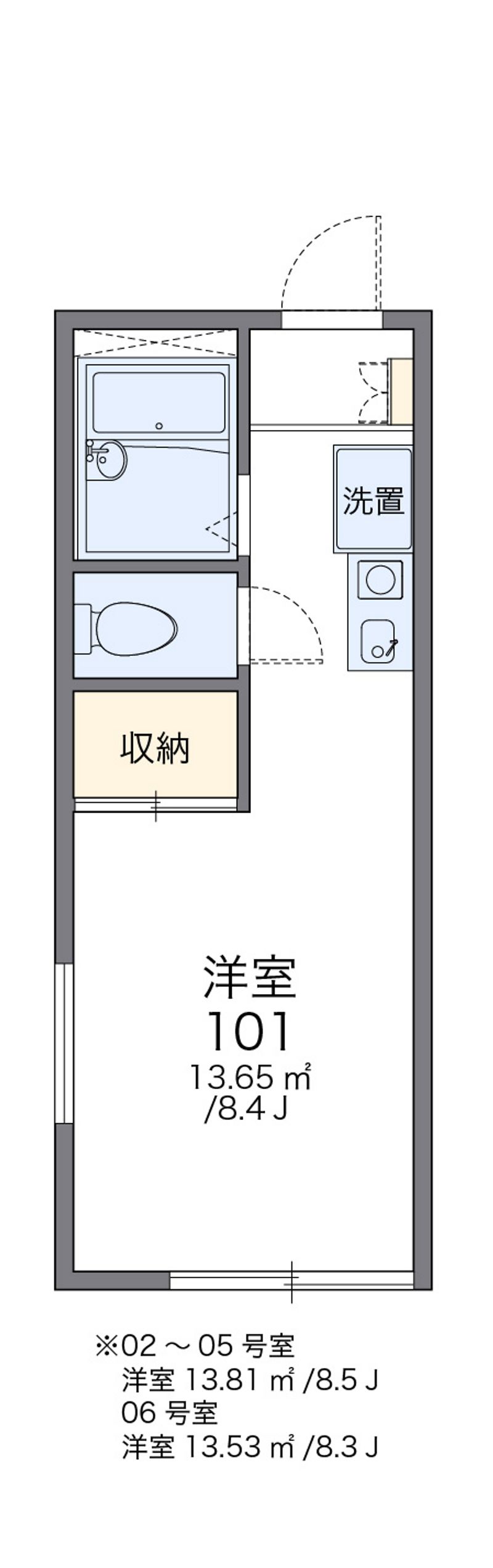 レオパレスティーズハウス 間取図