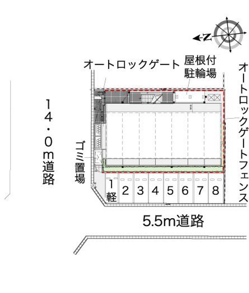 レオパレスドミール豊田 配置図