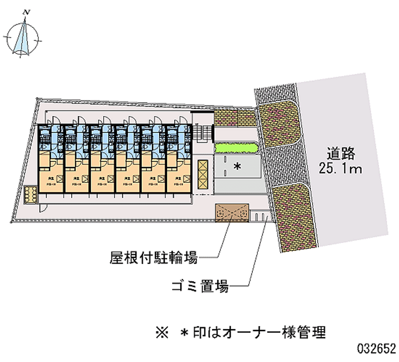 レオパレスフィオレ２ 区画図