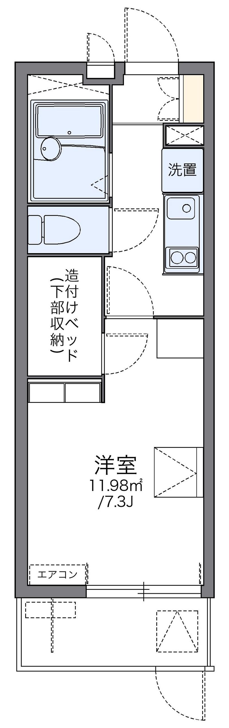レオパレス若葉 間取り