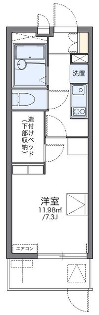 レオパレス若葉 間取り図