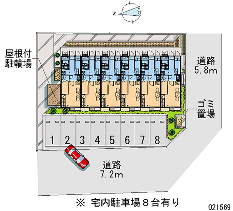 レオパレスシルバーピーク 月極駐車場