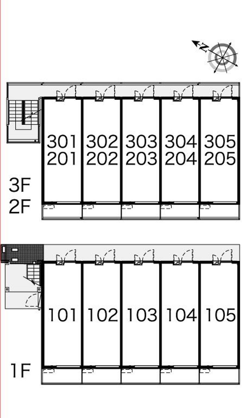 レオパレスエバーグリーン 間取り配置図