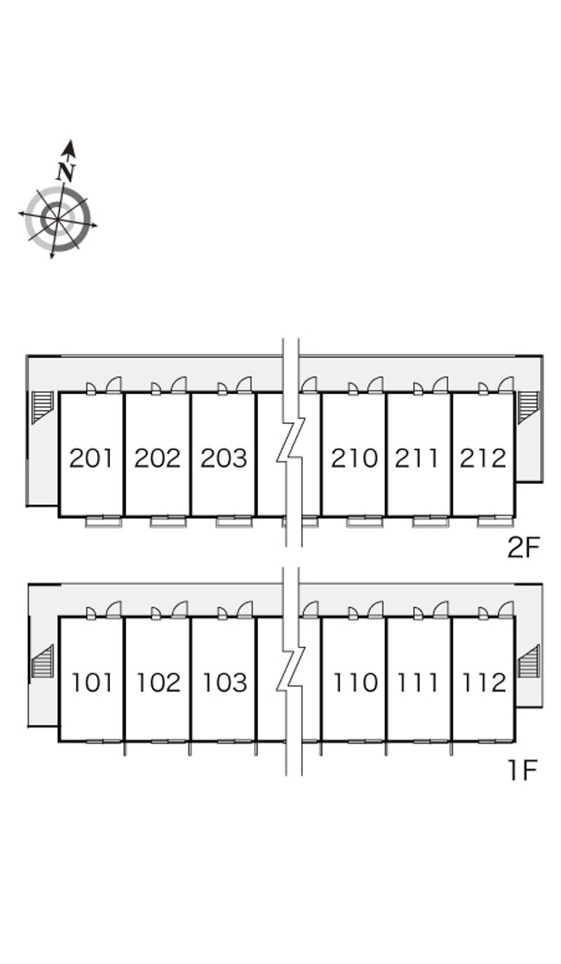 レオパレスＵＰ　ＴＯＷＮ 間取配置図