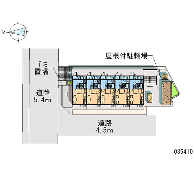 レオパレスセリオ国立 区画図