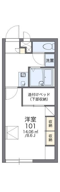 レオパレス河口湖 間取図