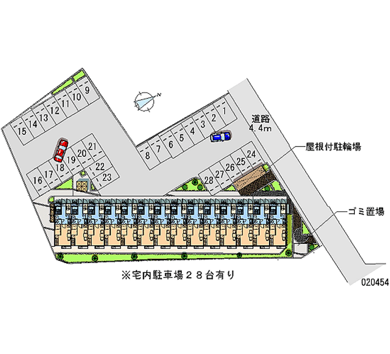 20454 bãi đậu xe hàng tháng