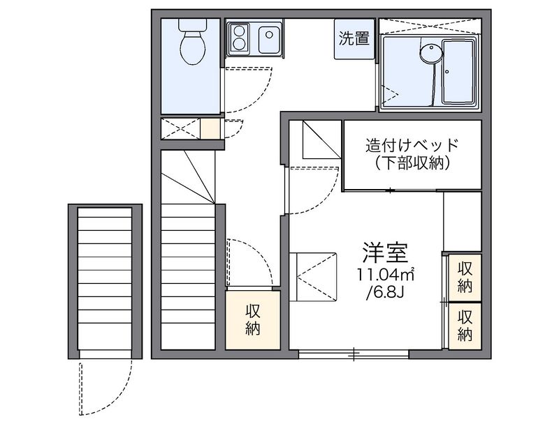 レオパレス南宮 間取図