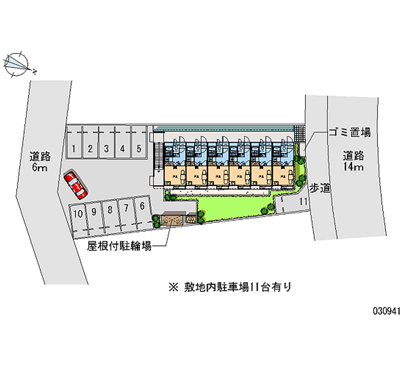 レオパレス内守谷 月極駐車場