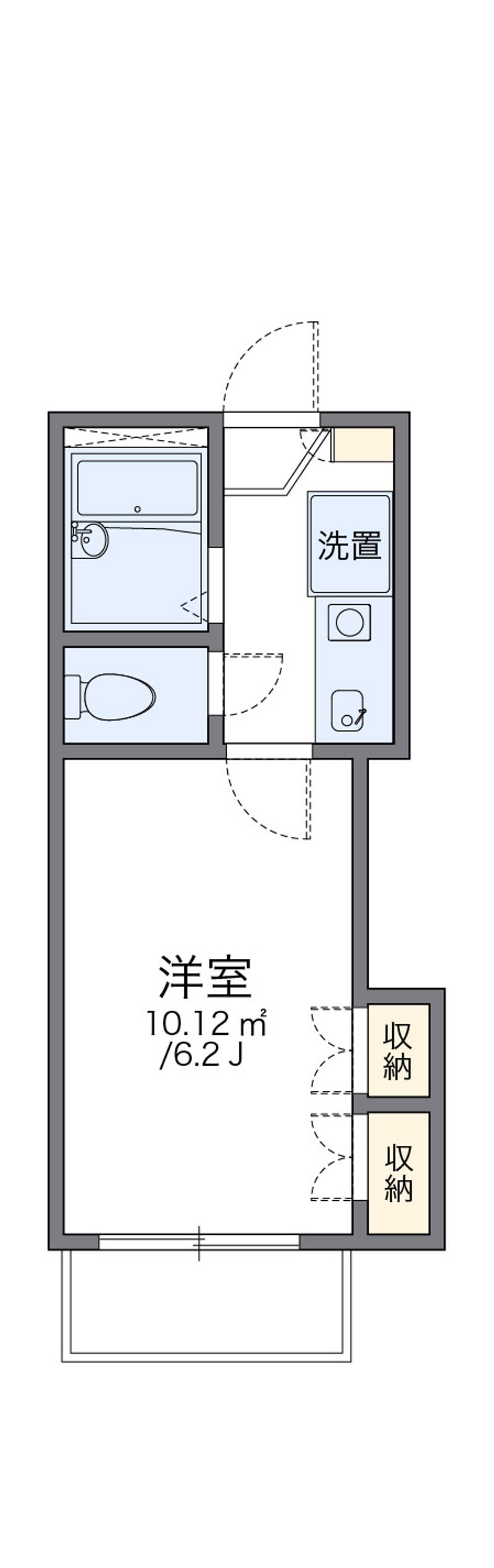 レオパレス藤枝田沼 間取図
