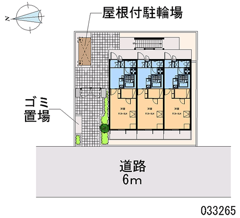レオパレスセザル 区画図