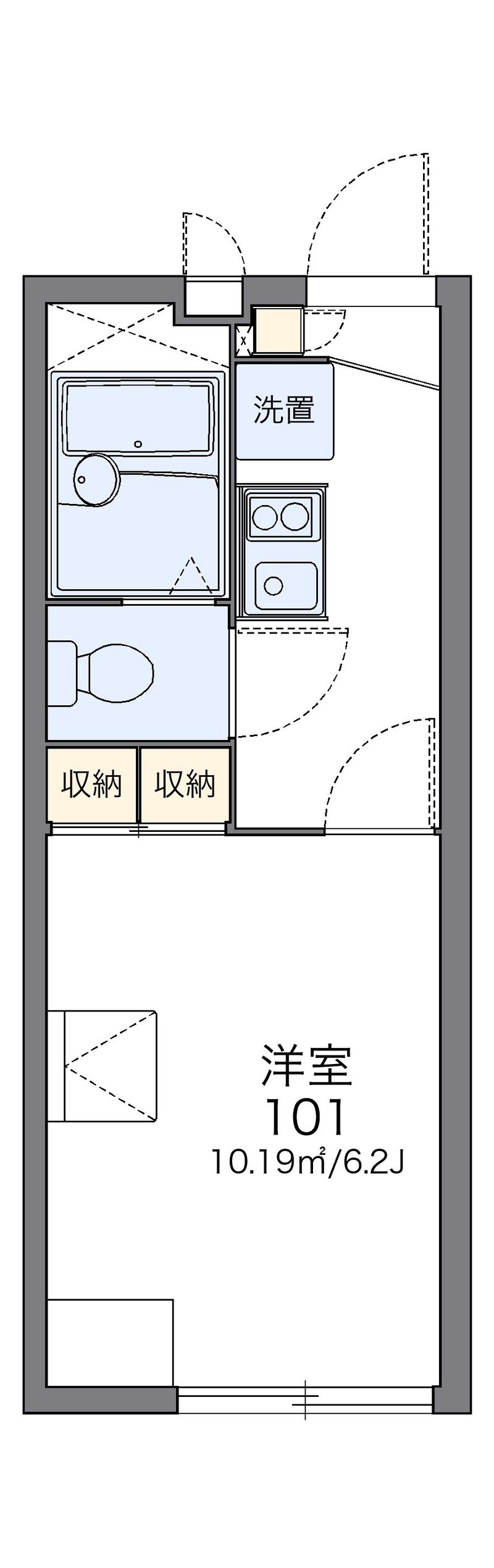 レオパレス旭鶴 間取図